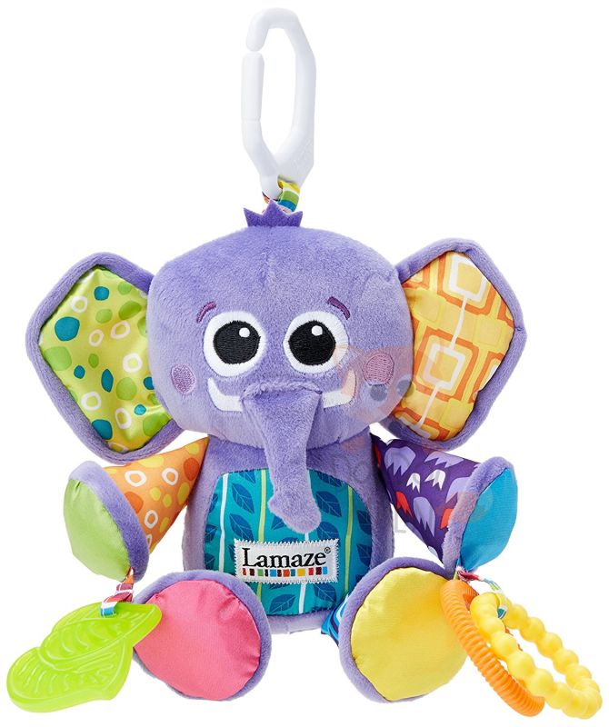  activity toy eddie the elephant purple orange yellow  